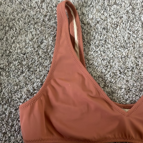Pacsun orange/tan bathing bikini top - Picture 4 of 4